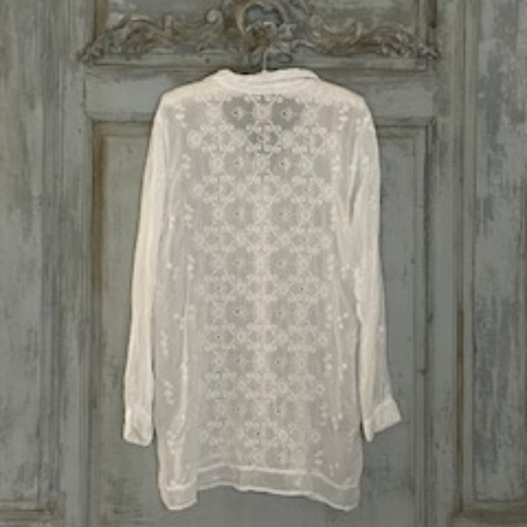 Johnny Was blouse Large white - Picture 2 of 13